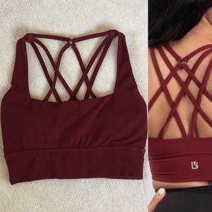 Buffbunny Revolution Sports Bra in Cabernet
